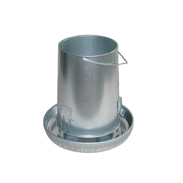 25 lb galvanized dog feeder