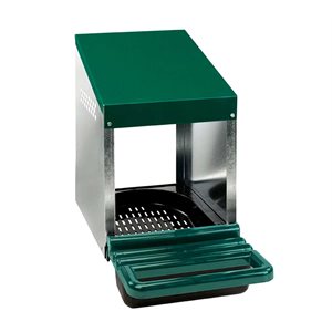 Deluxe one hole nesting box with metal sides