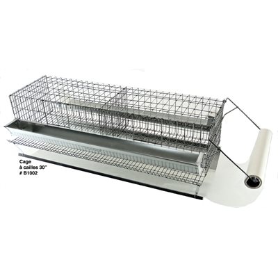 Cage à cailles 2 sections (15" X 9" X 7" par section)