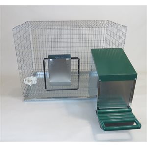 Deluxe chicken cage 36'' X 24'' with nest