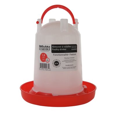 Abreuvoir 1.5L en plastique