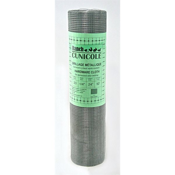 Hardware cloth 1 / 4" X 1 / 4" (24" X 50') 23 Gauge
